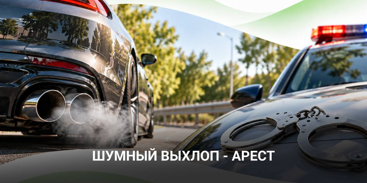 ГРОМКИЙ ВЫХЛОП - АРЕСТ?