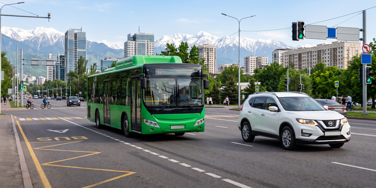 ENTERING A BUS LANE